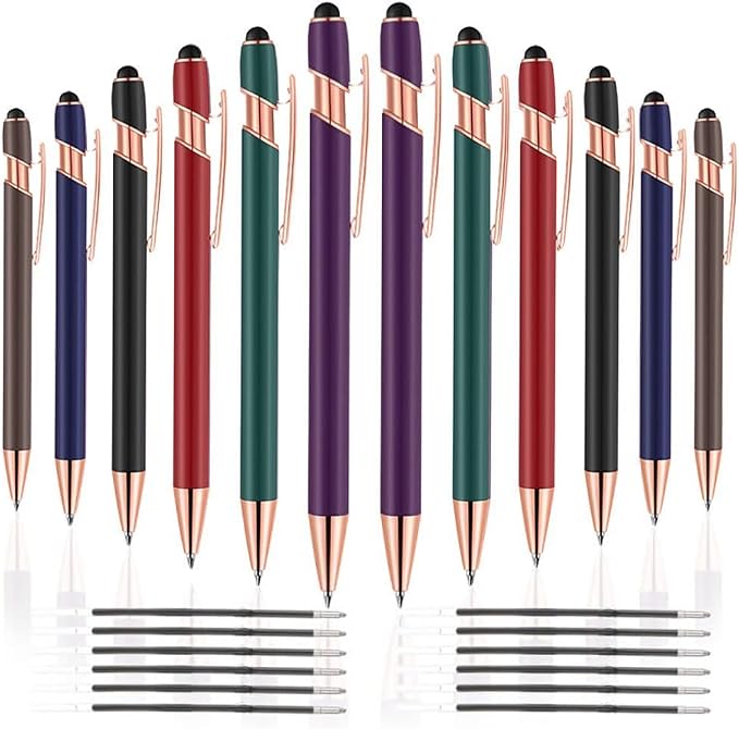12 PCS 2 in 1 Stylus Ballpoint Pen by FIRCRE