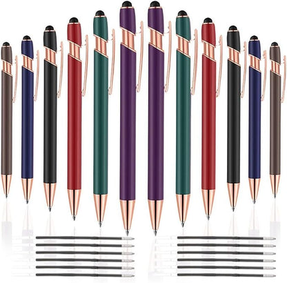 12 PCS 2 in 1 Stylus Ballpoint Pen by FIRCRE