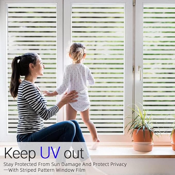 Qualsen Privacy Window Film, Frosted Windows Privacy Film, Frosting Cling - Image 3