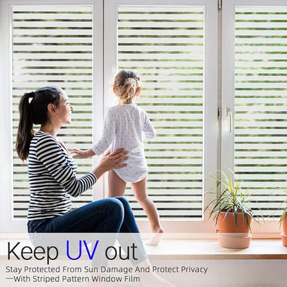 Qualsen Privacy Window Film, Frosted Windows Privacy Film, Frosting Cling - Image 3
