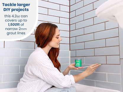 Grout Pen Brown Grout Paint: Waterproof Tile Paint Grout Refresh Restorer - Image 3