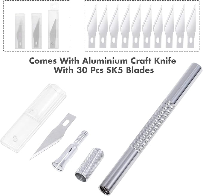 Anezus Craft Knife Precision Cutter and Self Healing Cutting Craft Mat Hobby - Image 2