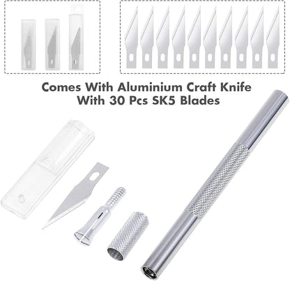 Anezus Craft Knife Precision Cutter and Self Healing Cutting Craft Mat Hobby - Image 2