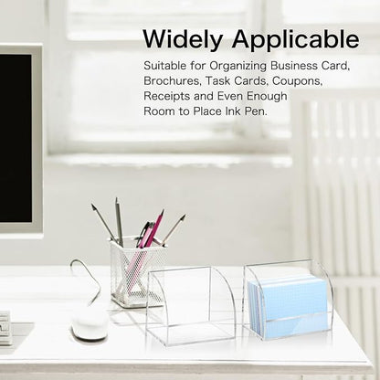 2 Pack Index Card Display Stand 3x5 Acrylic Card Holder - Image 7