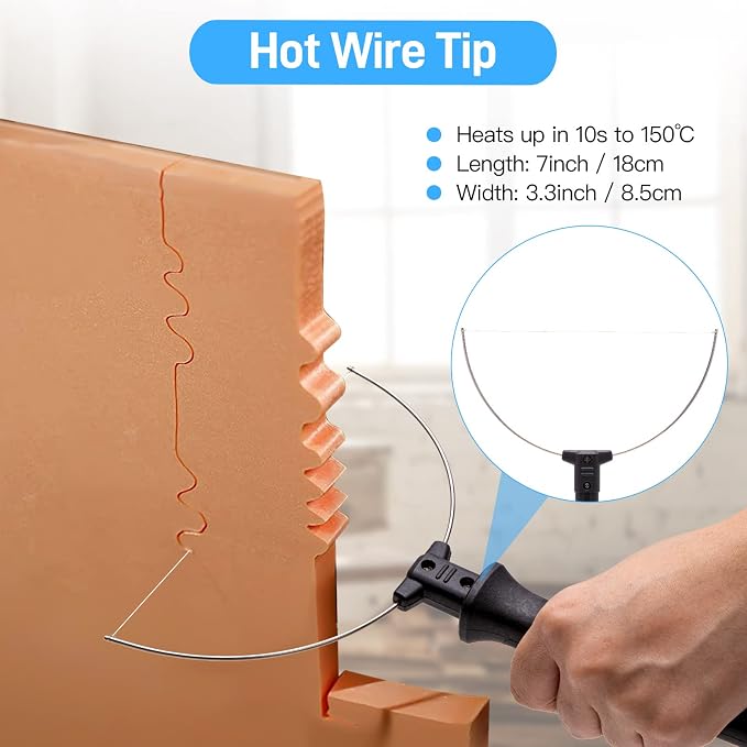 Foam Cutter Tool with Digital Voltage Controller, 100-240V /18W 4 in 1 Hot Foam - Image 5