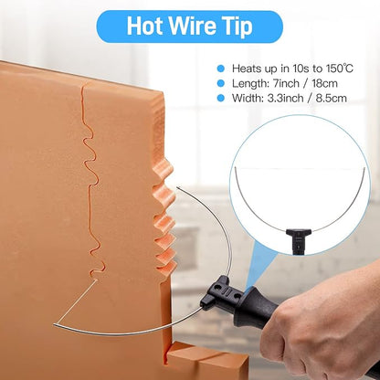 Foam Cutter Tool with Digital Voltage Controller, 100-240V /18W 4 in 1 Hot Foam - Image 5