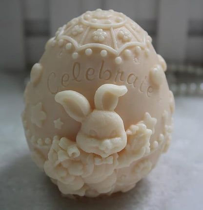 Rabbit Egg Soap & Candle Mold by ESEENSSiliconeMolds