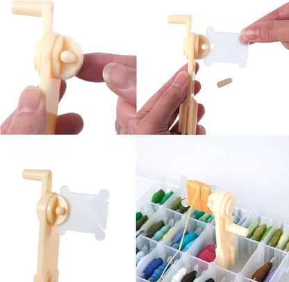 200 Pieces Plastic Floss Bobbins - Image 3