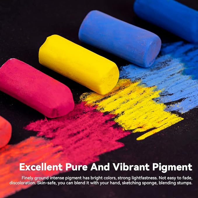 Paul Rubens Professional Soft Pastels, 36 Colors Chalk Pastels, Non Toxic - Image 2