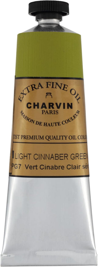 Charvin Extra Fine Oil Paint, Cinnabar Green Light 60 mL - Image 2