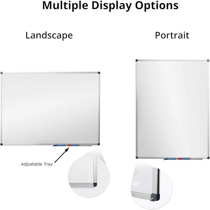 36 x 24 inch Magnetic Dry Erase Board, DexBoard Mall-Mounted Aluminum Frame - Image 5