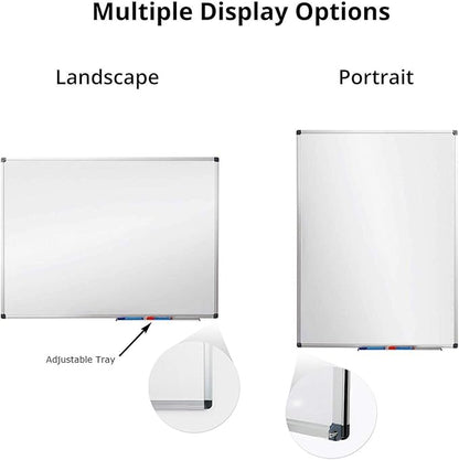 36 x 24 inch Magnetic Dry Erase Board, DexBoard Mall-Mounted Aluminum Frame - Image 5