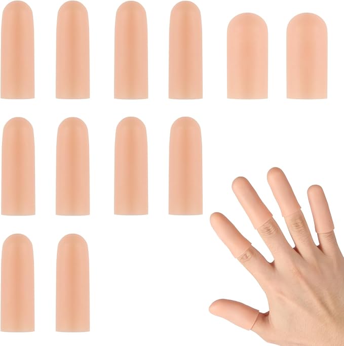 12PCS Gel Finger Cots Silicone Finger Protectors by Unknown