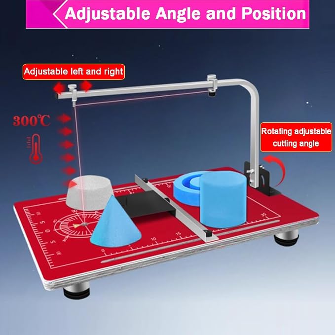 Hot Wire Foam Cutter Tabletop Hot Wire Cutter 22.8x15in Foam Sponge Cutting - Image 2