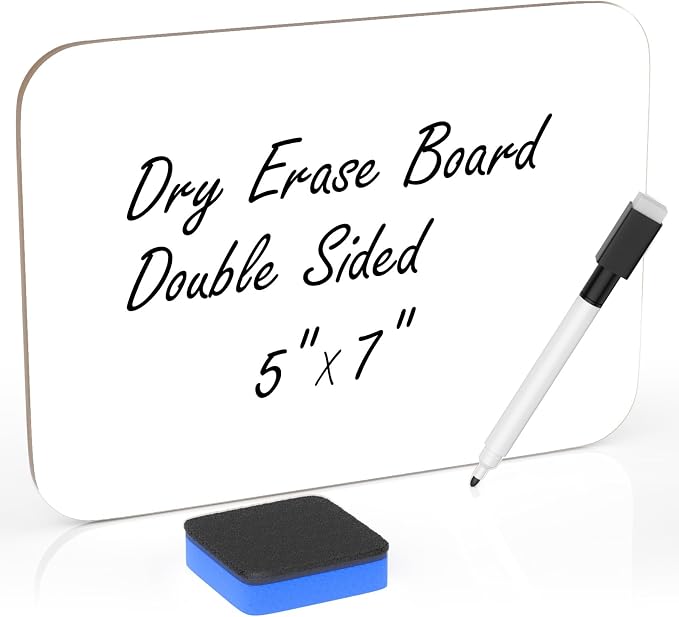 Small White Board Dry Erase 5x7 Inch Mini Whiteboard Small Dry Erase Board by Unknown