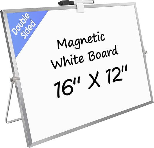MaxGear Dry Erase Magnetic White Board, Large Desktop Whiteboard by MaxGear