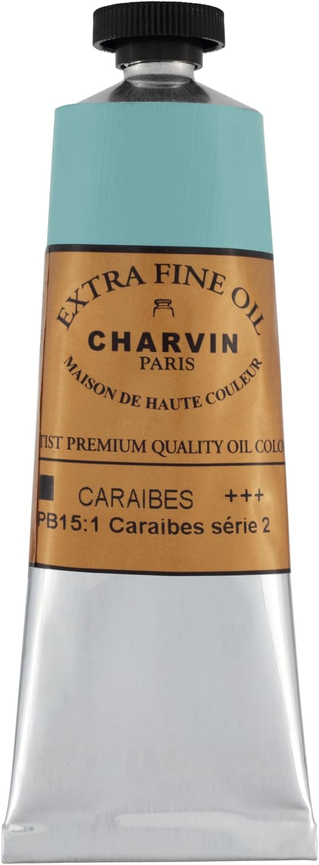 Charvin Extra Fine Oil Paint, Caribbean Blue 60 mL - Image 2