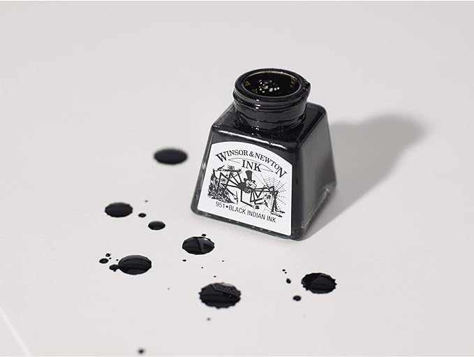 Winsor & Newton Drawing Ink, 14ml Bottle, Apple Green - Image 3