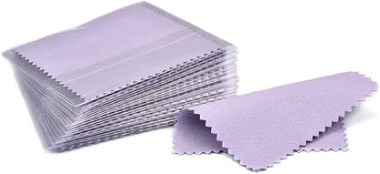 SEVENWELL 50pcs Jewelry Cleaning Cloth Purple Polishing Cloth by SEVENWELL