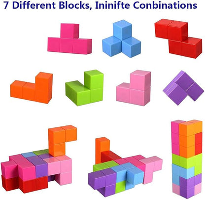 Magnetic Soma Cube Block- Children's Educational Toys Magnetic Tiles - Image 3