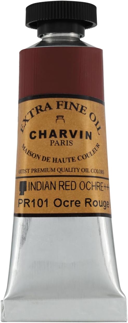 Charvin Extra Fine Oil Paint, Indian Red Ochre 20 ml - Image 2
