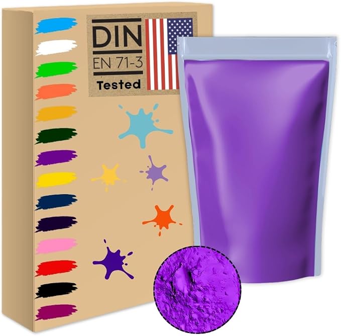 2.2lb/1kg purple Holi color powder rangoli non toxic bulk organic washable by Unknown