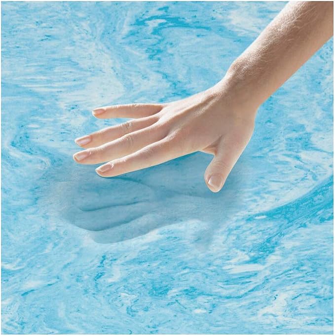 FoamRush 2"x 24" x 24" Gel Cooling Memory Square Foam Cushion, Upholstery Foam - Image 2