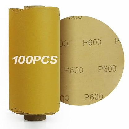 PSA Sanding Discs 6 Inch Adhesive Backed Sandpaper 100 Pack 600 Grit Self by Keeimp