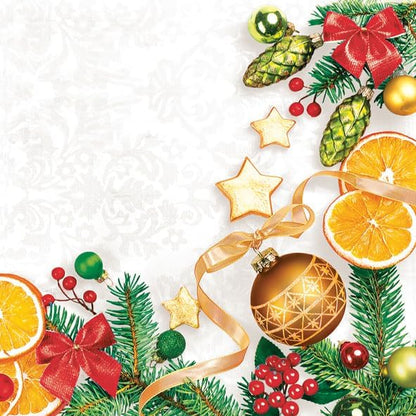 20-ct 13x13 Christmas Paper Decoupage Napkins, 3-Ply Servilletas Tissue Napkin by KeepUnique