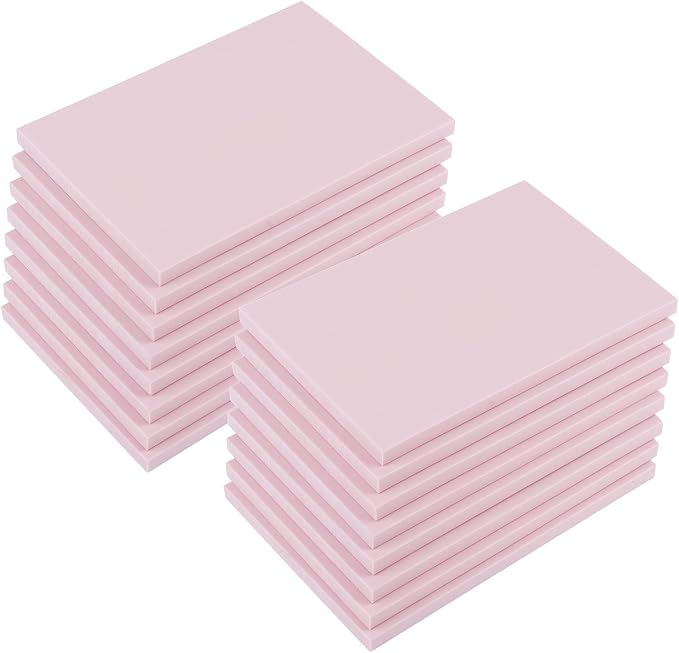 Tosnail 16 Pack 4" x 6" Rubber Stamp Carving Blocks, Soft Rubber by Tosnail