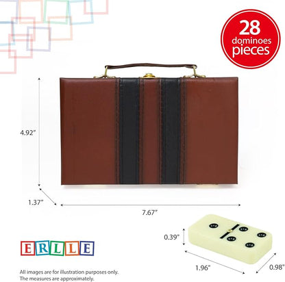 ERLLE - Premium Double 6 Dominoes Set, Classic Domino Game - Image 2