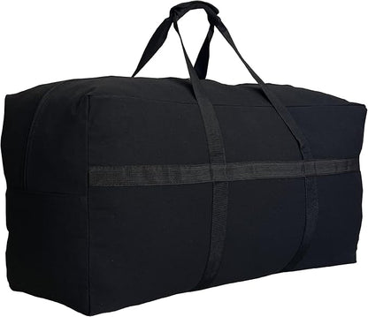 Extra Large Canvas Duffle Bag for Travel, Big Oversized Foldable Storage Bag by HaoHakka