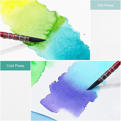 Lightwish Square Watercolor Journal, 100% Cotton, 300gsm/140lb, 24 Sheets Cold - Image 5