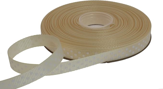 Polka Dot Grosgrain Ribbon 25 Yard Each Roll 100% Polyester - Image 2
