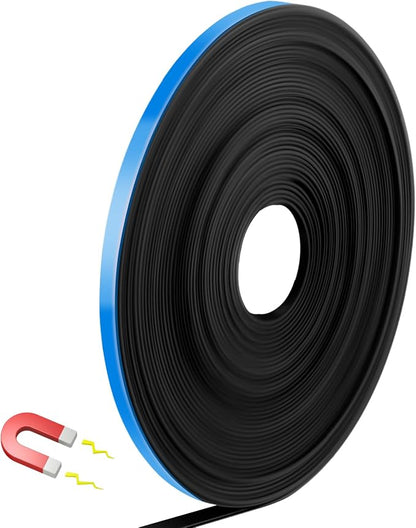 Magnetic Tape Roll Thin Strips, 1/4 Inch x 33 Feet Magnetic Board Dividers by Unknown