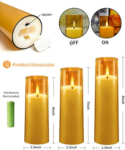 Flickering Flameless Candles Battery Operated - Image 4