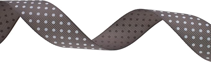 Polka Dot Grosgrain Ribbon 25 Yard Each Roll 100% Polyester - Image 2