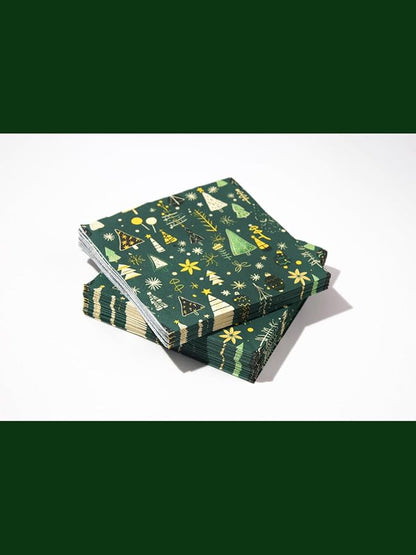Premium Designer Paper Napkins, 3-Ply 6.5 x 6.5-inches Fold Disposable - Image 9