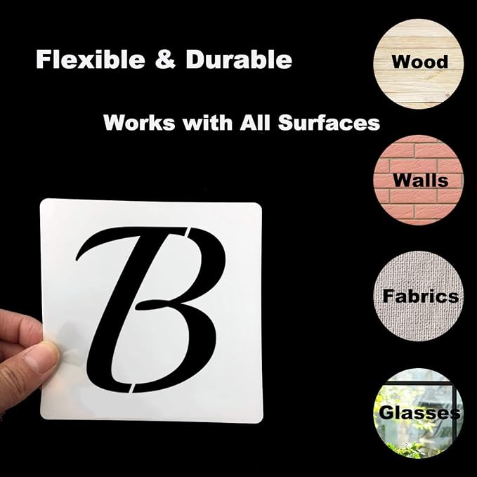 4 Inch Alphabet Letter Stencils - Image 7