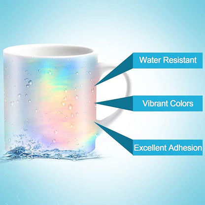 Outus 24 Sheets Holographic Sticker Paper Holographic Laminate Sheets - Image 4