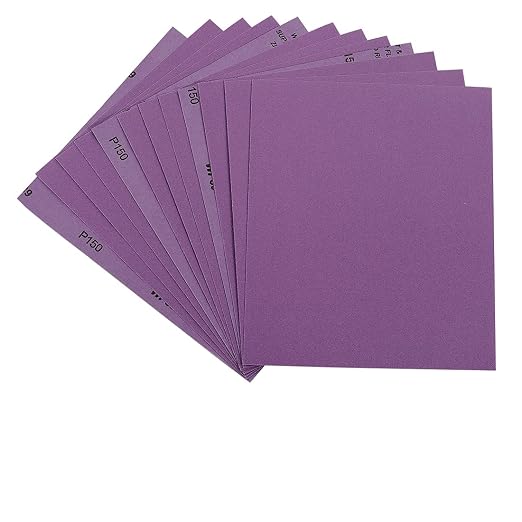 Sandpaper 150 Grit, Wet Dry Sanding Sheets 9 x 11 Inch, Advanced White Fused by Arilier