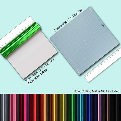 Tvinyl Warehouse Green Foil HTV Metallic Heat Transfer Vinyl Roll 12" x 6FT - Image 4