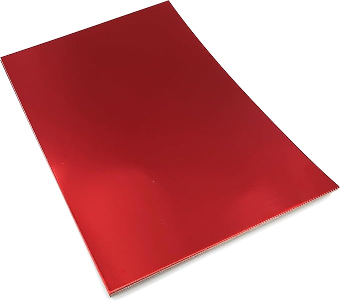TGXRZX Metallic Red Cardstock Paper, Size 8 "x 11", Mirror Finish Gold Foil - Image 4