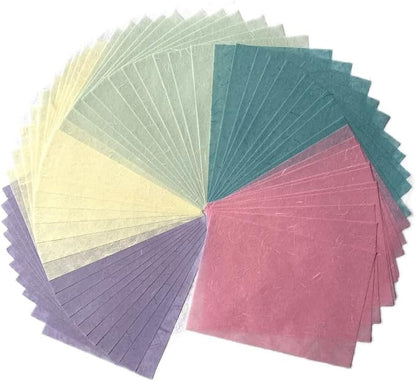 50 Sheets A4 Natural Fiber Mulberry Tree Mulberry Paper Sheets Art Tissue Washi by RATREE888