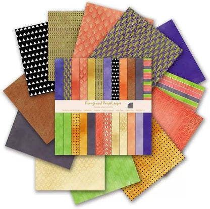 Boho Scrapbook Paper Vintage Flower Pattern Papers Pad 12×12, 24 Sheets - Image 6
