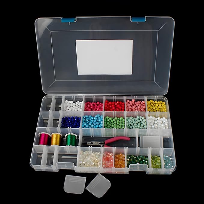 24 Grids Clear Plastic Organizer Box - Image 2