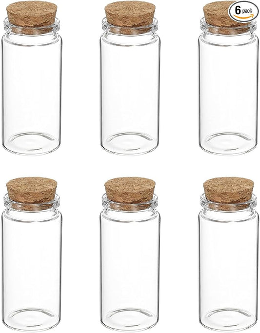 uxcell 6Pcs Mini Glass Bottles by uxcell