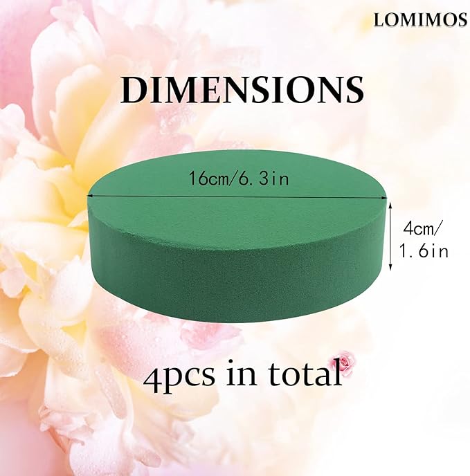 LOMIMOS 6'' Premium Round Floral Foam - Image 2