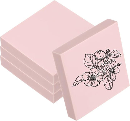 PATIKIL 4Pcs 2X2" Rubber Carving Blocks, Soft Linoleum Art Carving Block Square by PATIKIL