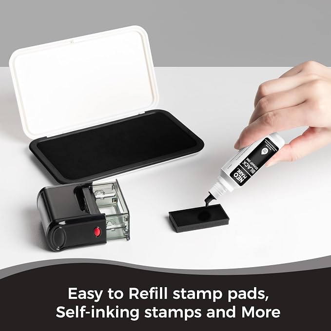 Premium Stamp Ink, Quick-Drying and AP-Certified Non-Toxic Refill Ink - Image 5